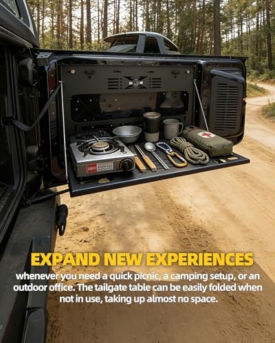 Foldable Tailgate Table for 2021-2025 Ford Bronco 2/4 Door - Image 6
