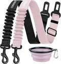 COOYOO Dog Seat Belt, 3 Piece Set Retractable Dog Car Adjustable Seatbelts by COOYOO
