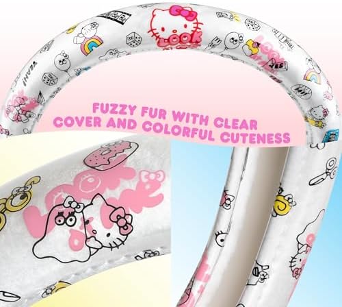 Hello Kitty Steering Wheel Cover, Official Sanrio Car Steering Wheel Cover - Image 5