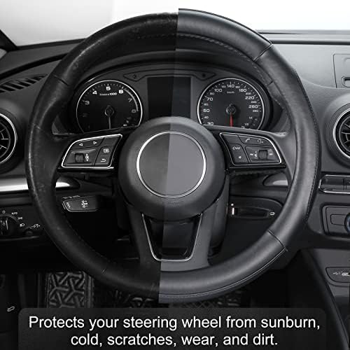 SEG Direct Steering Wheel Cover 14-14.25 inch Heavy-Duty - Image 4