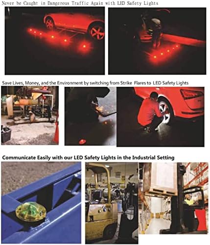 3 Pack LED Road Flares Roadside Flashing Emergency Lights Beacon luminous - Image 3