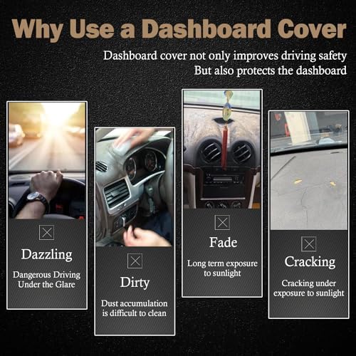 Dashboard Cover Dash Mat Fit for to-yota Camry 2011-2007, Car Dash Board Mat - Image 2