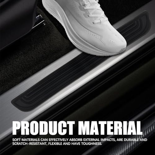 4PCS Car Door Sill Protector, Car Door Edge Guards, Anti-Scratch Rubber Auto - Image 3