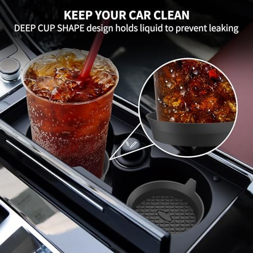 ME.FAN Car Cup Holder Coasters Silicone Cups Mats, Automotive Universal - Image 3