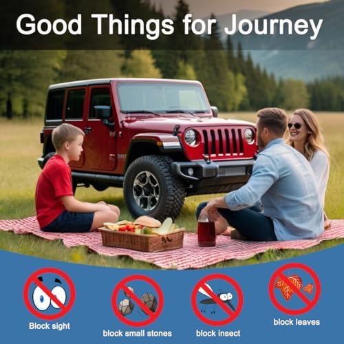 Front Window Sun Shade for Jeep, Breathable Side Window Shades Window Net - Image 2