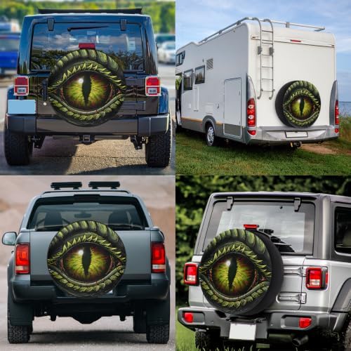 Dragon Eyes Green Spare Tire Cover Dust-Proof Wheel Protector - Image 6
