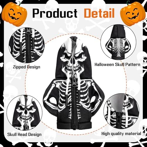 Wonderjune Halloween Car Gear Shift Hoodie Cover Decoration - Image 5
