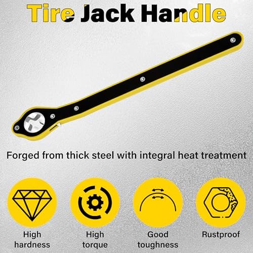 ecocstm Car Jack Ratchet Wrench, Labor-saving Tire Jack Handle - Image 6