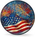 Fireworks Flag Spare Tire Cover Dust-Proof Wheel Protector by Unknown