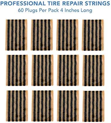 CKAuto 60 pcs 4" Black Tire Repair Strings Tire Repair Plugs - Image 3