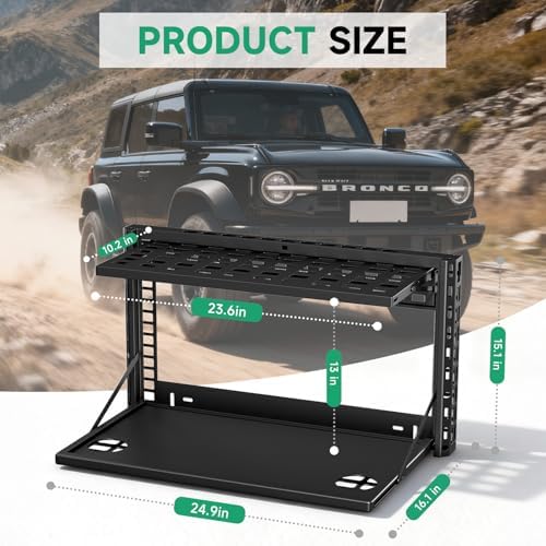 HOCHO Fit for Bronco Tailgate Table, Upgraded Heavy Duty 2-Layers No Drilling - Image 6