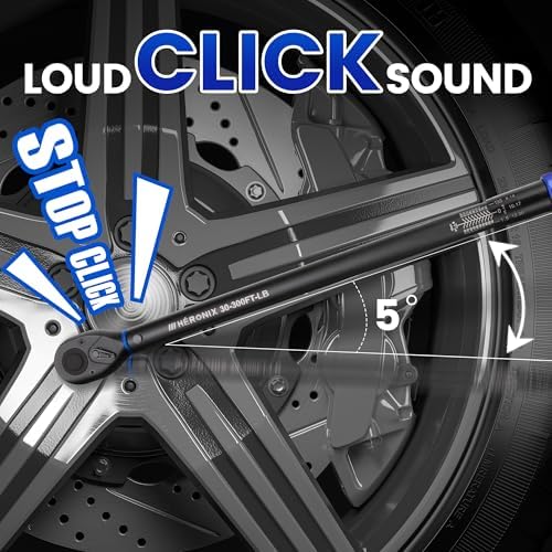 13PCS 1/2-Inch Drive Click Torque Wrench Set, Tire Change Kit - Image 5