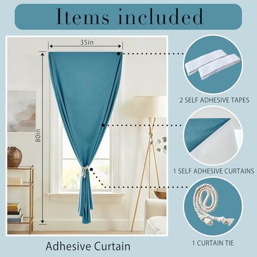 100% Blackout Self Adhesive Portable Curtains - Image 6