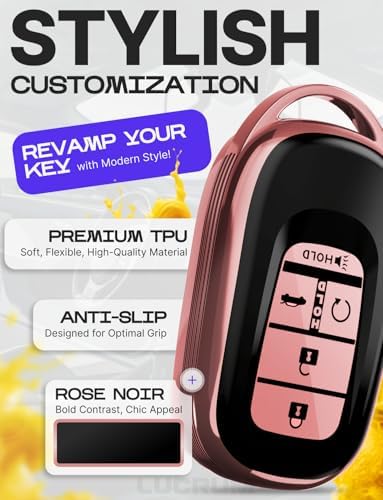Lucrum Compatible with Honda Key Fob Cover & Keychain - Image 3