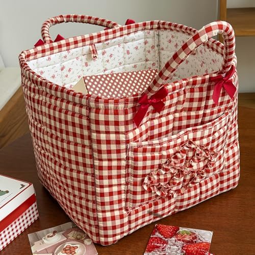 Storage Basket Boho Fabric Large Collapsible Floral Laundry Nursery Hamper - Image 3