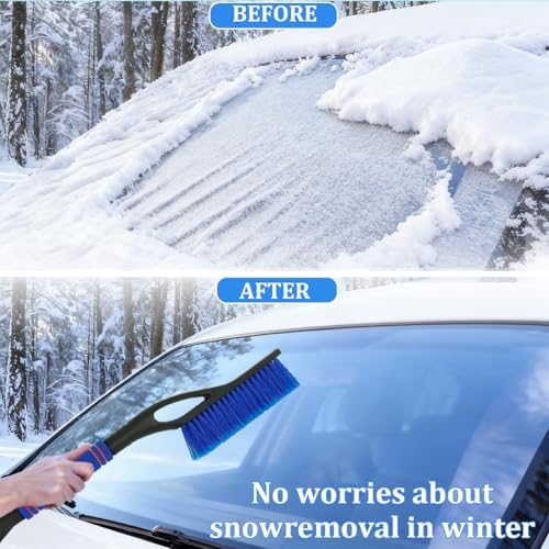 Car Snow Brush and Ice Scraper, Vehicle Windshield Scraper Deicer - Image 3