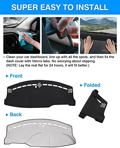 Autorder Dashboard Cover Mat for 2011-2023 Dodge Charger Accessories Dash Cover - Image 5