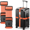 BILIONE Luggage Straps for Suitcases, Adjustable Lockable Suitcase Straps by BILIONE