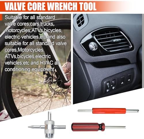 ZIMISI 3PCS Tire Valve Stem Removal Tool Kit, Includes Single & Double Heads - Image 3