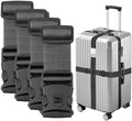 BILIONE Luggage Straps for Suitcases, Adjustable Lockable Suitcase Straps by BILIONE