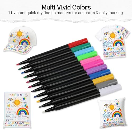12 PCS Grass green Liquid Chalk Markers Wet or Dry Erase Fine Tip Neon Pens - Image 3