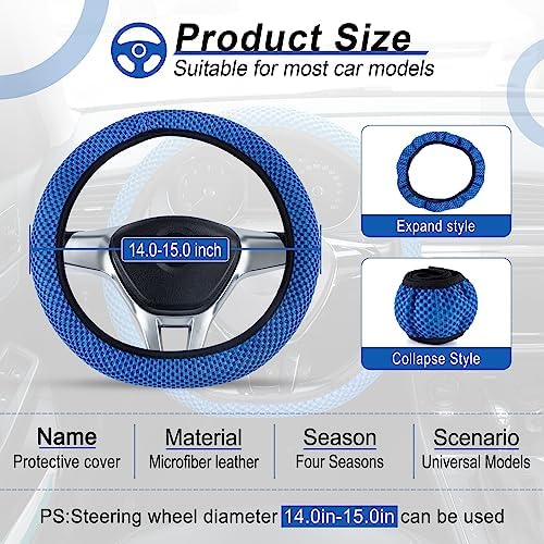 Alpmosn Elastic Stretch Steering Wheel Cover, Universal Interior Accessories - Image 2