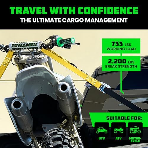 Rhino USA Motorcycle Tie Down Straps - Image 4