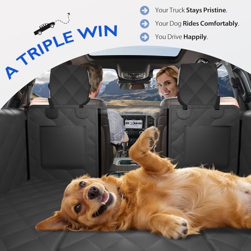Btefd Truck Hard Bottom Dog Back Seat Extender Cover - Image 5