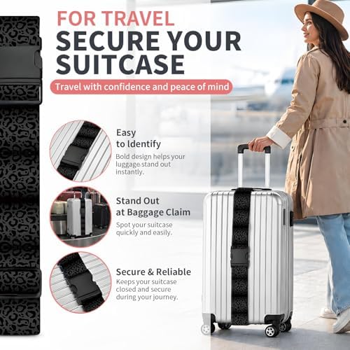 Luggage Strap for Suitcases Adjustable Travel Belt - Image 2