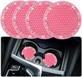 4PCS Bling Coaster, 2.75 Inch Auto Car Cup Holder Insert Coasters Silicone by Tyhaui