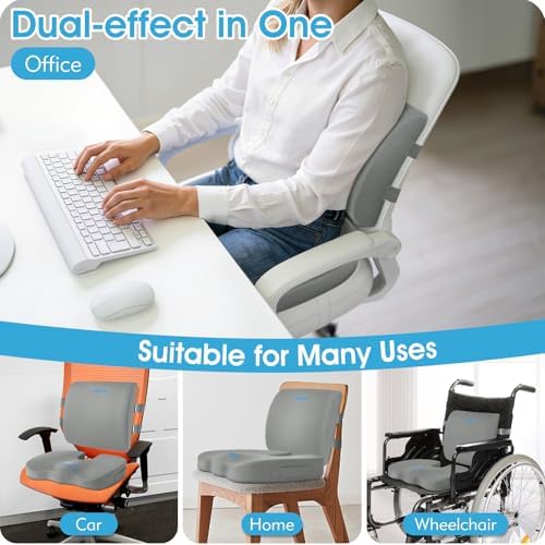 CushZone Seat Cushion and Lumbar Support Pillow - Image 5