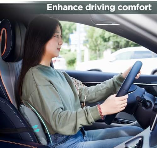Lumbar Support Pillow for Office Chair, Memory Foam Car Back Cushion - Image 4