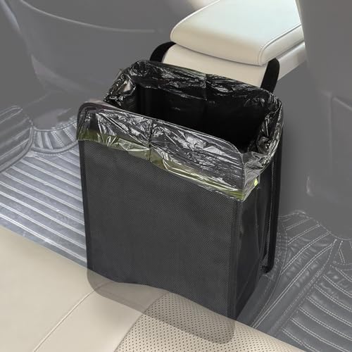 Ginsco 3 Gallons Open-Top Car Trash Can, Large Capacity Hanging Leakproof Car by Ginsco
