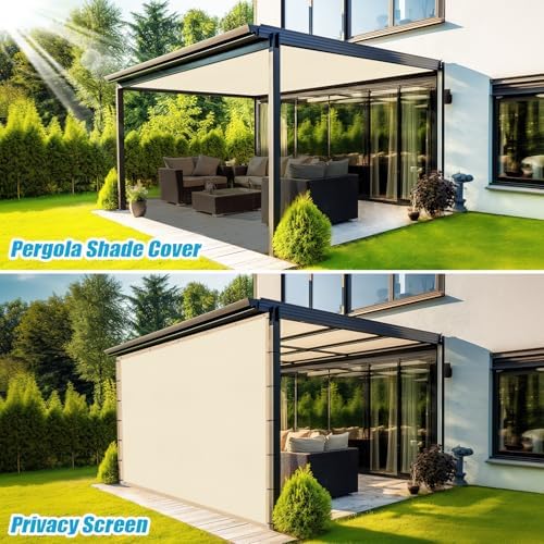 Amagenix 90% Pergola Shade Cover 7' X 9' Sun Shade Cloth - Image 5