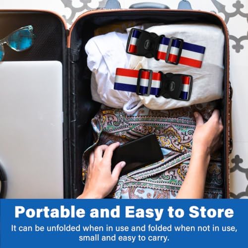 Luggage Straps for Suitcases, Travel Adjustable Belt - Image 7