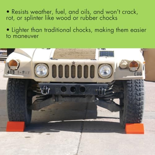 Checkers One Large Wheel Chock for 27-32" Tires - Image 3