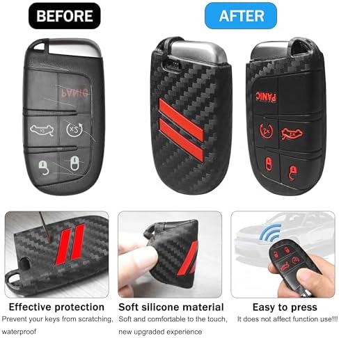 YOSRTER Key Fob Cover with Keychain - Image 2