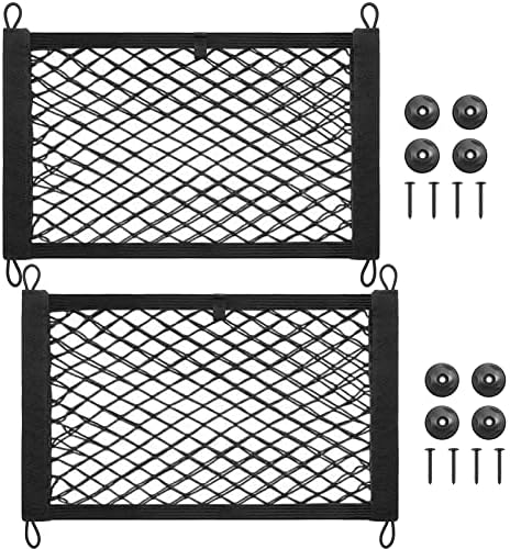 2PACK Small Cargo Nets Elastic Stretchable Pocket Storage Mesh Net Universal by MOODKEYbrand