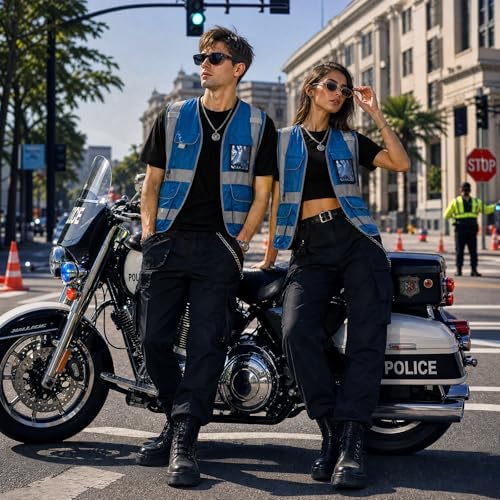XIAKE Reflective Safety Vest for Men & Women High Visibility Class 2 Vest - Image 7