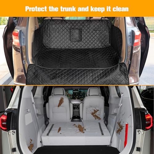 PETICON SUV Cargo Liner for Dogs, PU Leather Trunk Cover - Image 6