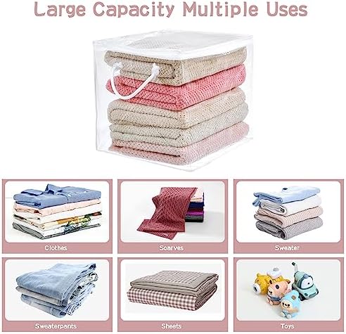 10-Pack Clear Zippered Storage Bags - Image 5