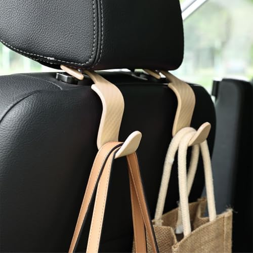 Osilly Car Seat Headrest Hook, 4 Pack Auto Seat Hanger Storage Organizer - Image 6