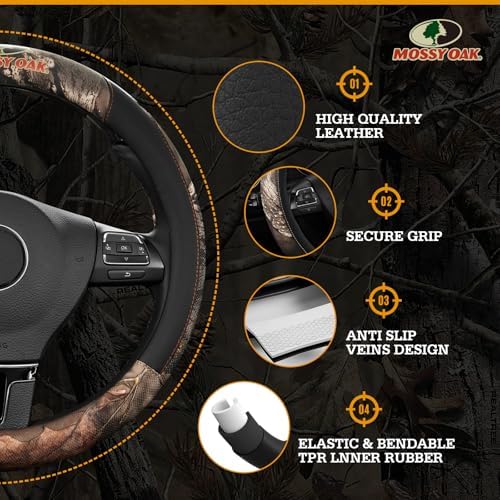 Mossy Oak Full Camo Steering Wheel Cover - Image 4