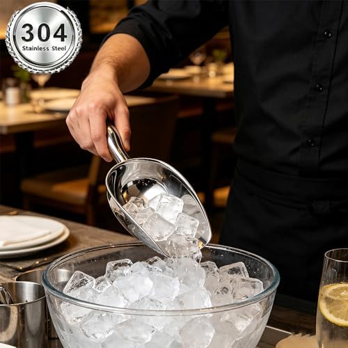 12 oz 304 stainless steel ice scoop, suitable - Image 4