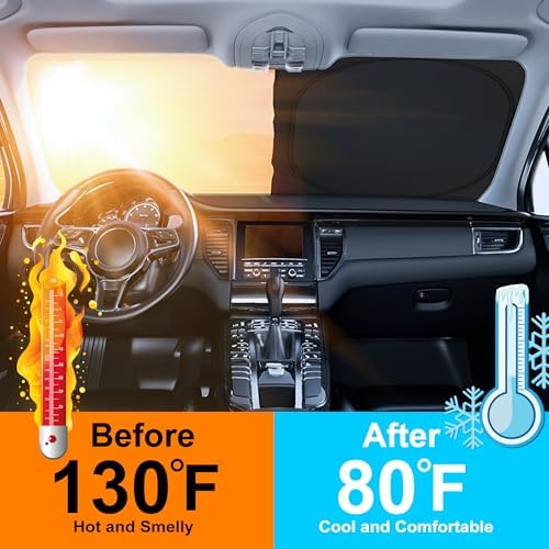 Windshield Sun Shade for 2014-2019 Toyota Highlander Accessories - Image 4