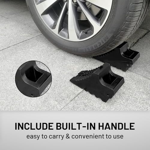ROBLOCK Solid Rubber Wheel Chocks Heavy Duty Trailer Chock, G.V.W. Up to 4T - Image 5