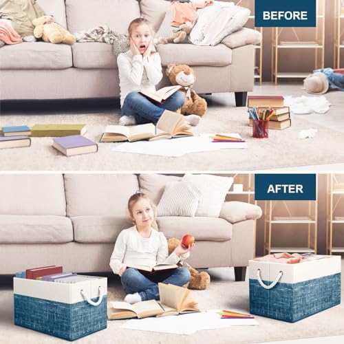 Fab totes Storage Bins 3-Pack, Foldable Storage Baskets - Image 5