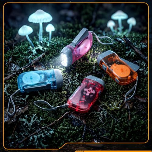 Leelosp 48 Hand Crank Flashlights, Baby Blue - Image 6