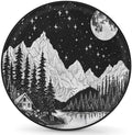 Rv Spare Tire Cover Wheel Mountain Moon Forest Tire Covers Wheel Protectors by FengQuGou