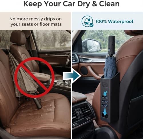 Car Umbrella Holder Storage Box, Waterproof Car Back Seat Umbrella Holder - Image 3